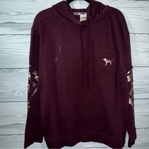 Victoria's Secret PINK Maroon Hoodie